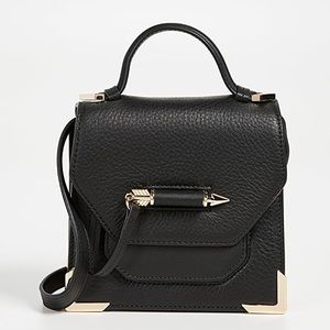 Mackage mini arrow cross body in black color